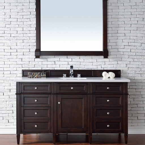 Brittany 60" Single Bathroom Vanity in Burnished Mahogany Single Bathroom Vanity James Martin Vanities Select Your Top 