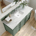 Brittany 60" Single Bathroom Vanity in Smokey Celadon Single Bathroom Vanity James Martin Vanities Victorian Silver Quartz 