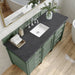 Brittany 60" Single Bathroom Vanity in Smokey Celadon Single Bathroom Vanity James Martin Vanities Eternal Serena Quartz 