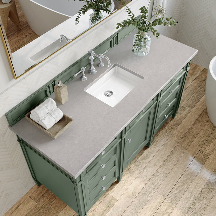 Brittany 60" Single Bathroom Vanity in Smokey Celadon