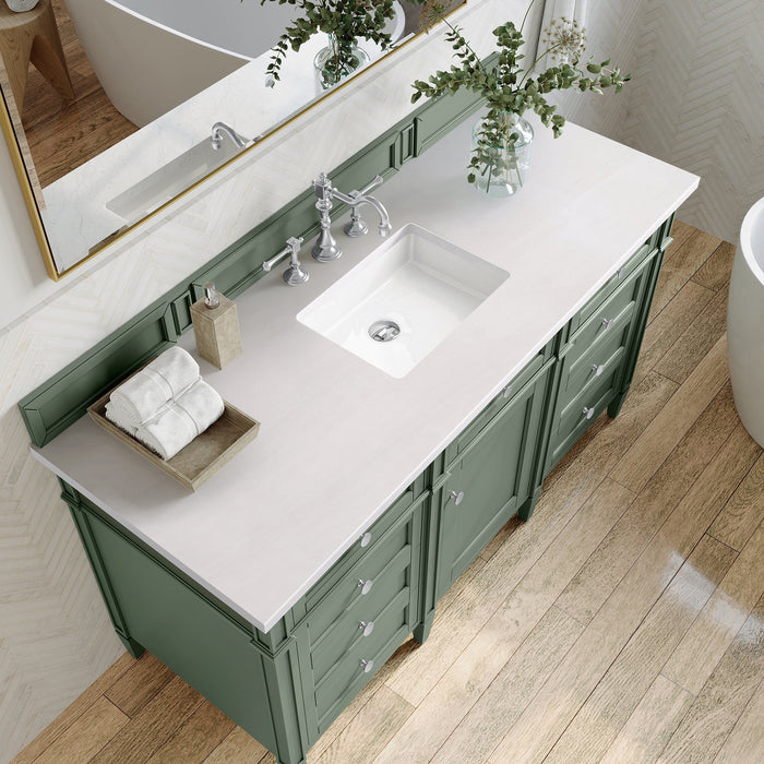 Brittany 60" Single Bathroom Vanity in Smokey Celadon