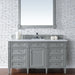 Brittany 60" Single Bathroom Vanity in Urban Gray Single Bathroom Vanity James Martin Vanities Select Your Top 