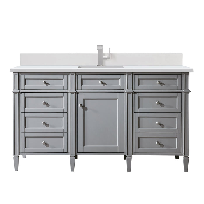 Brittany 60" Single Bathroom Vanity in Urban Gray