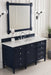 Brittany 60" Single Bathroom Vanity in Victory Blue Single Bathroom Vanity James Martin Vanities Eternal Marfil Quartz 