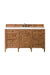 Brittany 60" Single Vanity Cabinet in Saddle Brown Single Bathroom Vanity James Martin Vanities Ethereal Noctis Quartz 