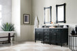 Brittany 72" Double Bathroom Vanity in Black Onyx Double bathroom Vanity James Martin Vanities Arctic Fall Solid Surface 