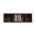 Brittany 72" Double Bathroom Vanity in Burnished Mahogany Double bathroom Vanity James Martin Vanities Ethereal Noctis Quartz 