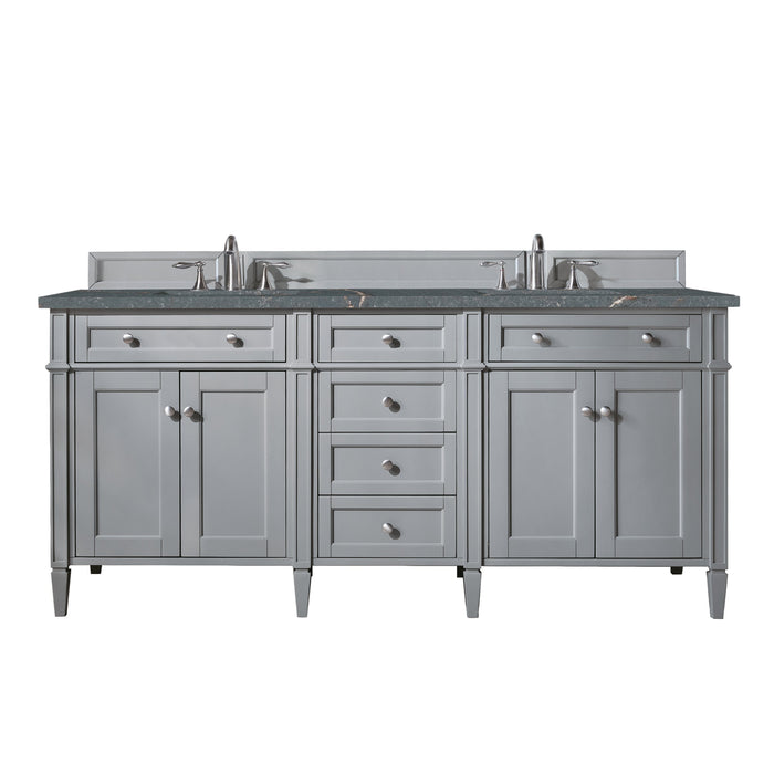 Brittany 72" Double Bathroom Vanity in Urban Gray