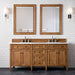 Brittany 72" Double Vanity Cabinet in Saddle Brown Double Bathroom Vanity James Martin Vanities Select Your Top 