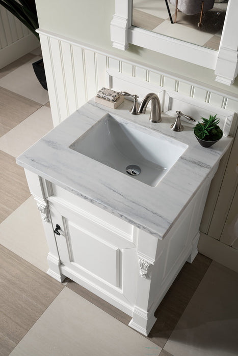 Brookfield 26" Single Bathroom Vanity Bright White