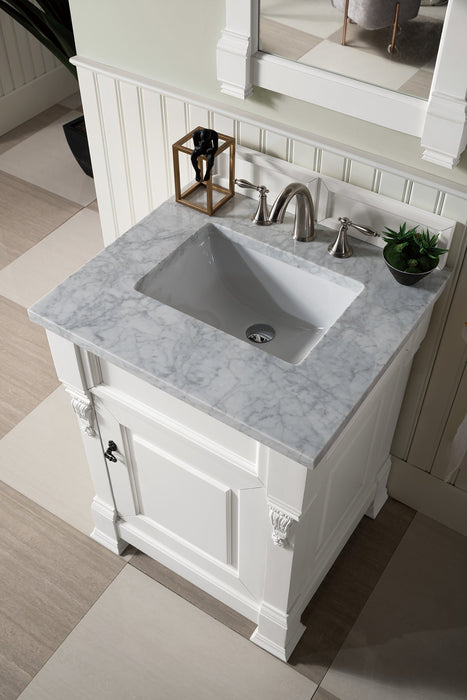 Brookfield 26" Single Bathroom Vanity Bright White