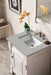 Brookfield 26" Single Bathroom Vanity Bright White Single Bathroom Vanity James Martin Vanities Eternal Serena Quartz 