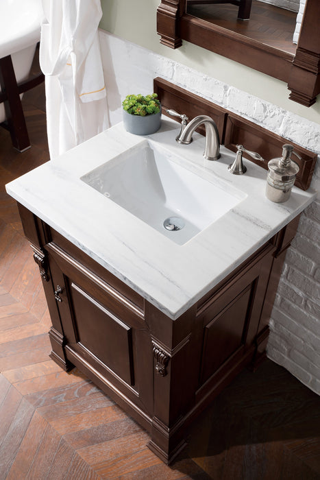 Brookfield 26" Single Bathroom Vanity in Burnished Mahogany