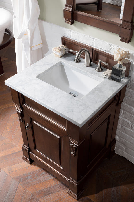 Brookfield 26" Single Bathroom Vanity in Burnished Mahogany