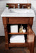 Brookfield 26" Single Bathroom Vanity in Warm Cherry Single Bathroom Vanity James Martin Vanities Eternal Jasmine Pearl Quartz 