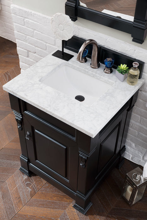 Brookfield 26" Single Bathroom Vanity in Antique Black Single Bathroom Vanity James Martin Vanities Select Your Top 