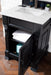 Brookfield 26" Single Bathroom Vanity in Antique Black Single Bathroom Vanity James Martin Vanities Arctic Fall Solid Surface 