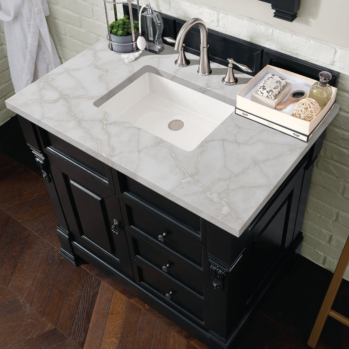 Brookfield 36" Single Bathroom Vanity in Antique Black