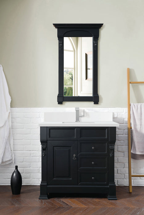 Brookfield 36" Single Bathroom Vanity in Antique Black