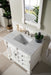 Brookfield 36" Single Bathroom Vanity in Bright White Single Bathroom Vanity James Martin Vanities 