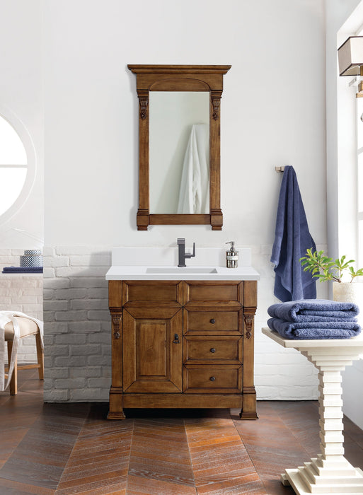 Brookfield 36" Single Bathroom Vanity in Country Oak