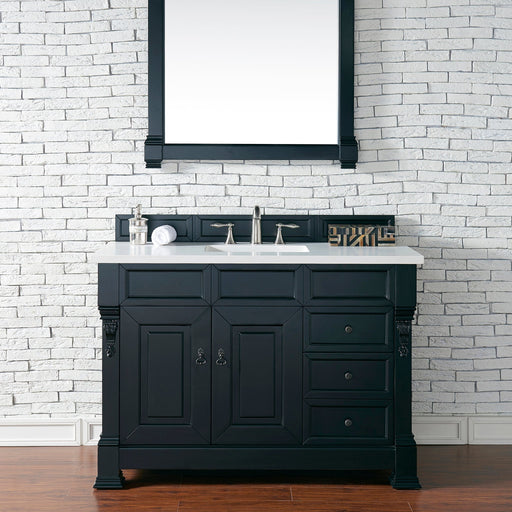 Brookfield 48" Single Bathroom Vanity in Antique Black Single Bathroom Vanity James Martin Vanities Select Your Top 