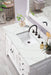 Brookfield 48" Single Bathroom Vanity in Bright White Single Bathroom Vanity James Martin Vanities Eternal Jasmine Quartz 