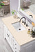 Brookfield 48" Single Bathroom Vanity in Bright White Single Bathroom Vanity James Martin Vanities Arctic Fall Solid Surface 