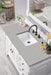 Brookfield 48" Single Bathroom Vanity in Bright White Single Bathroom Vanity James Martin Vanities Charcoal Soapstone Quartz 