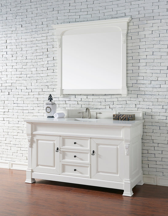 Brookfield 48" Single Bathroom Vanity in Bright White Single Bathroom Vanity James Martin Vanities 