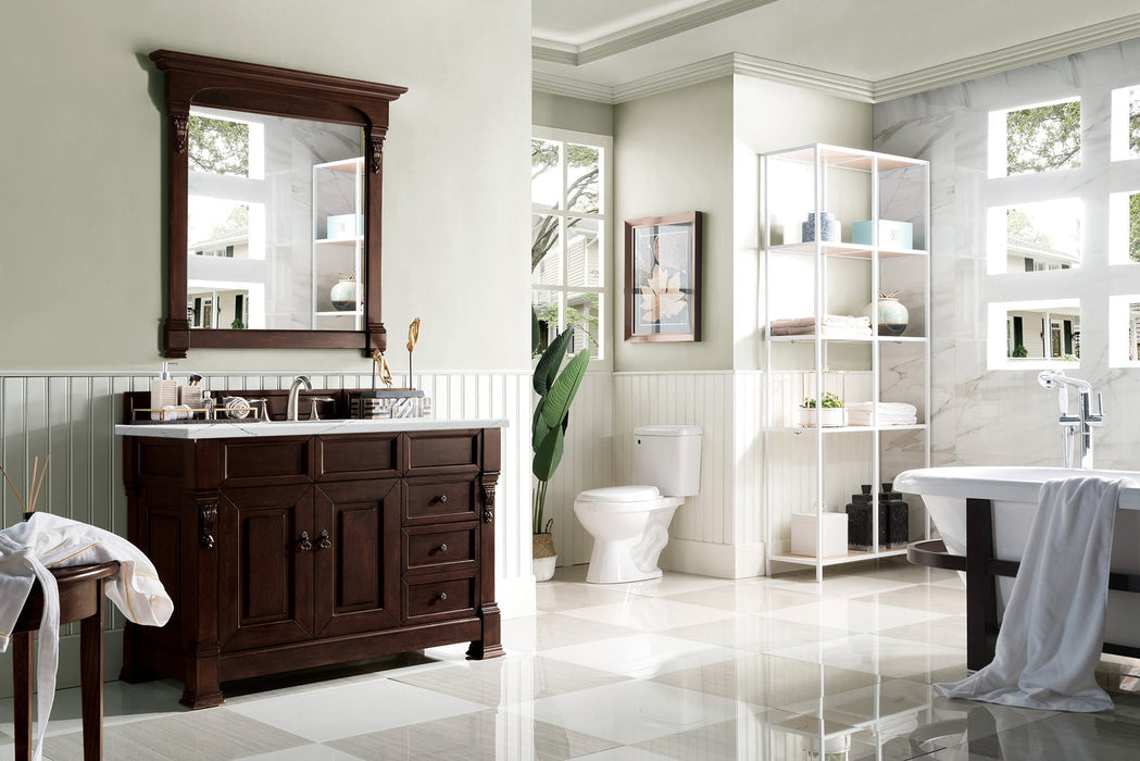 Brookfield 48" Single Bathroom Vanity in Burnished Mahogany