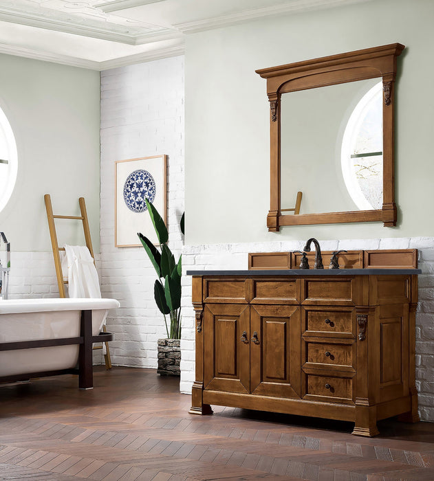 Brookfield 48" Single Bathroom Vanity in Country Oak Single Bathroom Vanity James Martin Vanities Carrara White Marble 