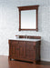 Brookfield 48" Single Bathroom Vanity in Warm Cherry Single Bathroom Vanity James Martin Vanities Arctic Fall Solid Surface 