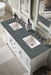 Brookfield 60" Double Bathroom Vanity in Bright White Single Bathroom Vanity James Martin Vanities 