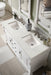 Brookfield 60" Double Bathroom Vanity in Bright White Single Bathroom Vanity James Martin Vanities 