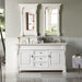 Brookfield 60" Double Bathroom Vanity in Bright White Single Bathroom Vanity James Martin Vanities 