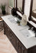 Brookfield 60" Double Bathroom Vanity in Burnished Mahogany Single Bathroom Vanity James Martin Vanities Charcoal Soapstone Quartz 