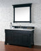 Brookfield 60" Single Bathroom Vanity in Antique Black Single Bathroom Vanity James Martin Vanities Carrara White Marble 