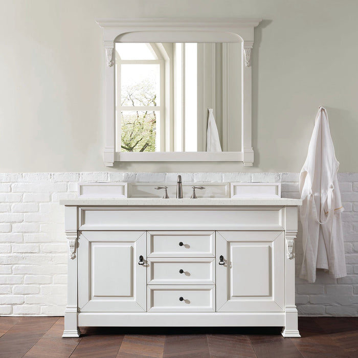 Brookfield 60" Single Bathroom Vanity in Bright White