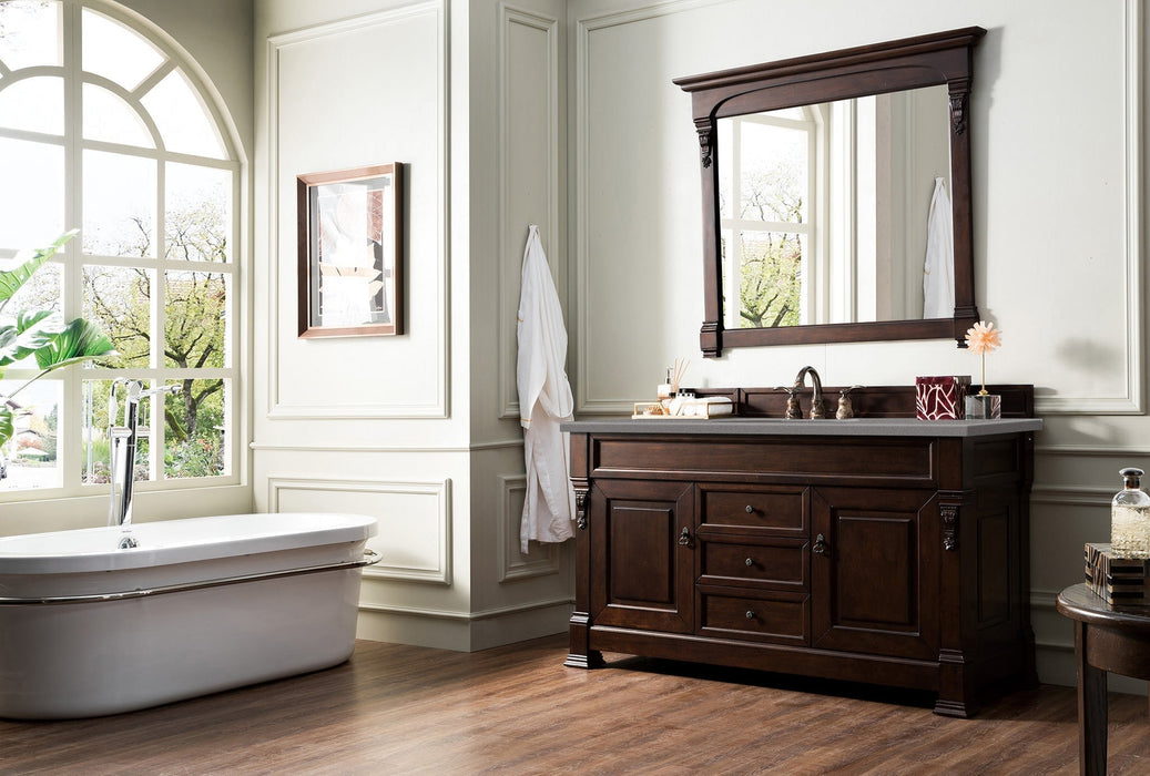 Brookfield 60" Single Bathroom Vanity in Burnished Mahogany