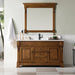 Brookfield 60" Single Bathroom Vanity in Country Oak Single Bathroom Vanity James Martin Vanities White Zeus Quartz 