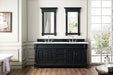 Brookfield 72" Double Bathroom Vanity in Antique Black Single Bathroom Vanity James Martin Vanities Arctic Fall Solid Surface 