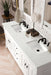 Brookfield 72" Double Bathroom Vanity in Bright White Single Bathroom Vanity James Martin Vanities 