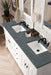 Brookfield 72" Double Bathroom Vanity in Bright White Single Bathroom Vanity James Martin Vanities 