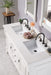 Brookfield 72" Double Bathroom Vanity in Bright White Single Bathroom Vanity James Martin Vanities Eternal Jasmine Quartz 