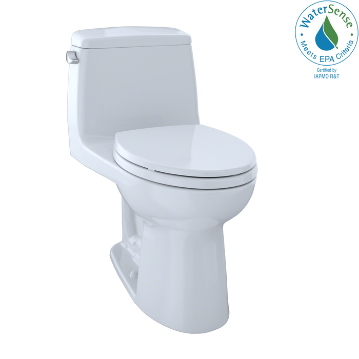 TOTO Eco UltraMax One Piece Elongated 1.28 GPF Toilet with E-Max Flush System - SoftClose Seat Included - Luxe Vanity & Tub