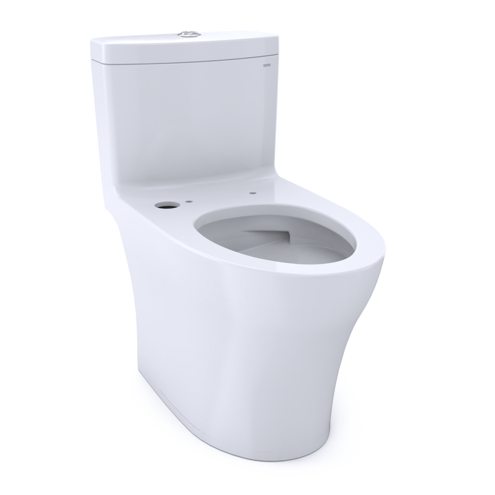 TOTO Aquia IV 0.9 / 1.28 GPF Dual Flush One Piece Elongated Toilet with Push Button Flush - Less Bidet Seat - Luxe Vanity & Tub