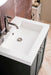 Chianti 24" Single Vanity, Mineral Gray, Brushed Nickel, w/ White Glossy Composite Stone Top - Luxe Vanity & Tub