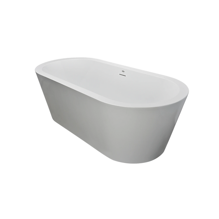 Jacuzzi Celeste 67" Soaking Bathtub for Freestanding Installations with Center Drain Placement - Luxe Vanity & Tub