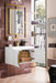 Columbia 31.5" Single Vanity, Glossy White w/ White Glossy Composite Stone Top - Luxe Vanity & Tub